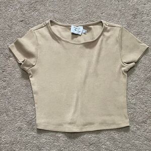 Princess-polly Women's Cream T-shirt